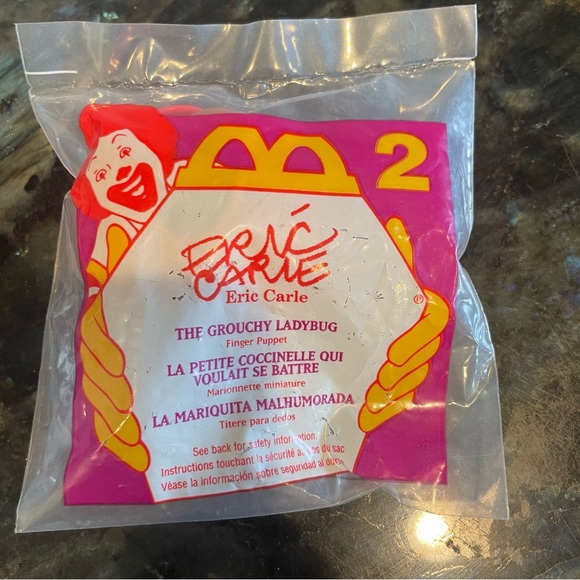 1996 The grouchy ladybug by Eric Carle finger puppet - Picture 2 of 2